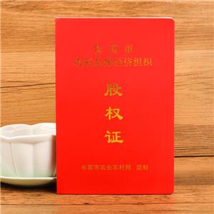 長(zhǎng)葛市股權(quán)證定做